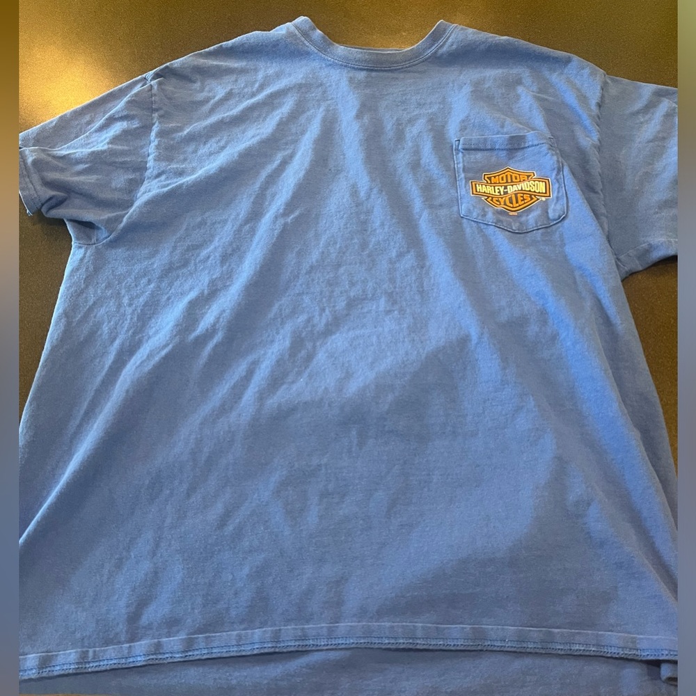 Men’s blue Harley Davidson Tee